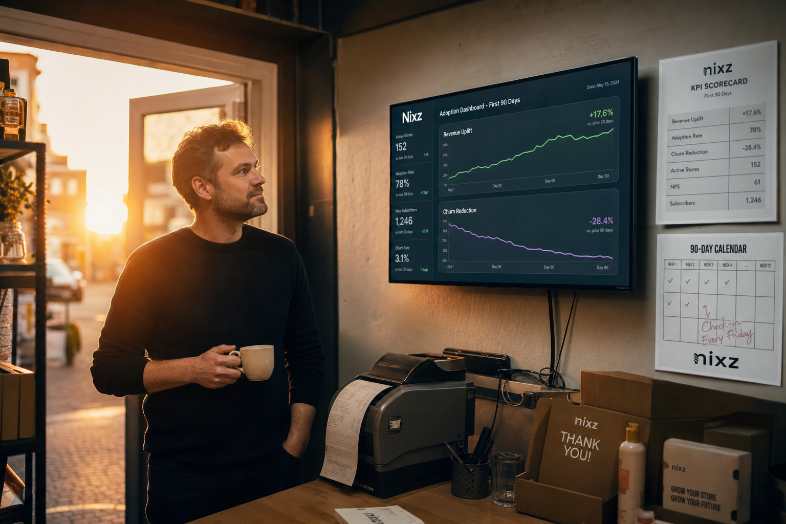 KPI dashboard voor Nixz performance