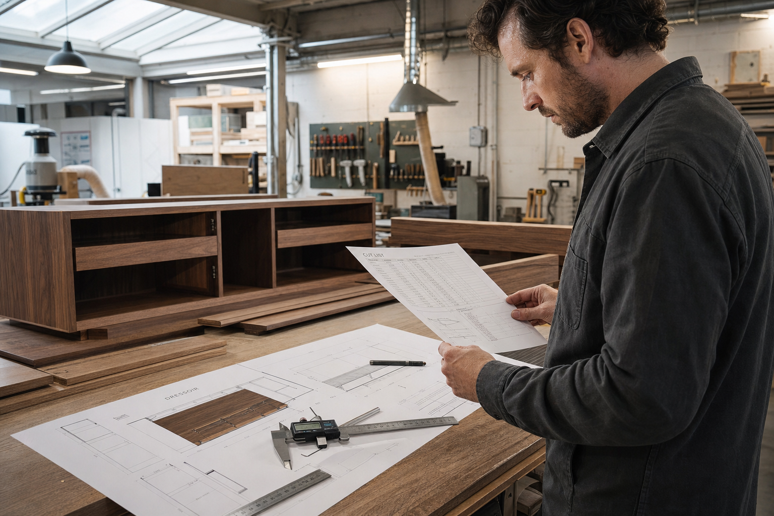 Indeling opties voor maatwerk dressoir